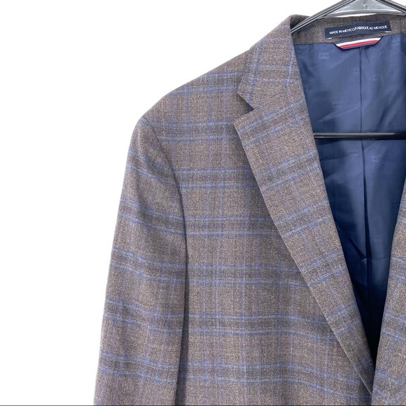 Tommy Hilfiger CNRA1ATB0110 Men's Conrad Check Single Breasted Sport Coat - Picture 2 of 8